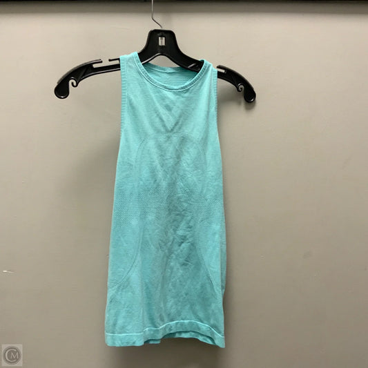 Athletic Tank Top By Lululemon In Blue, Size: Xs