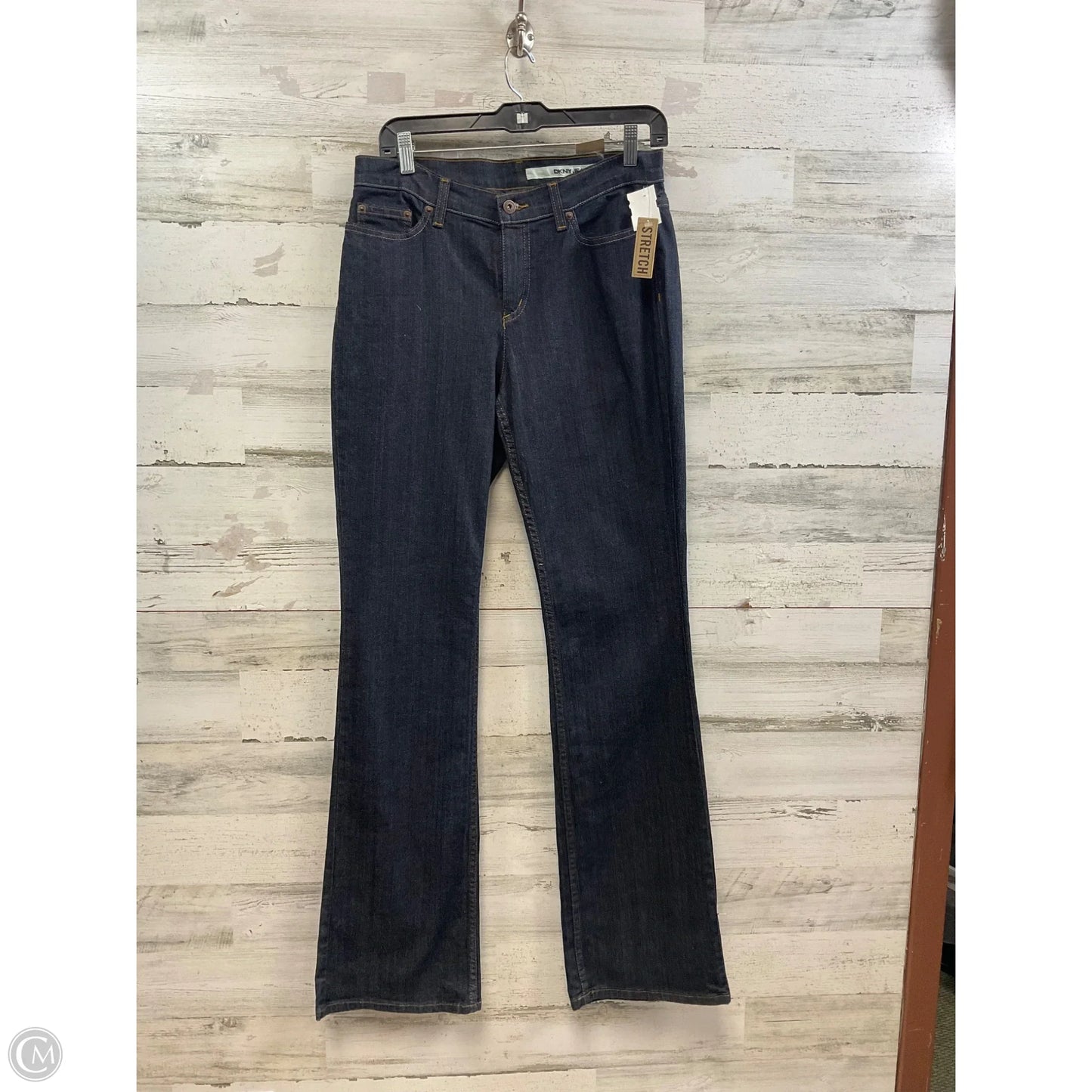 Jeans Boot Cut By Dkny In Blue Denim, Size: 6l