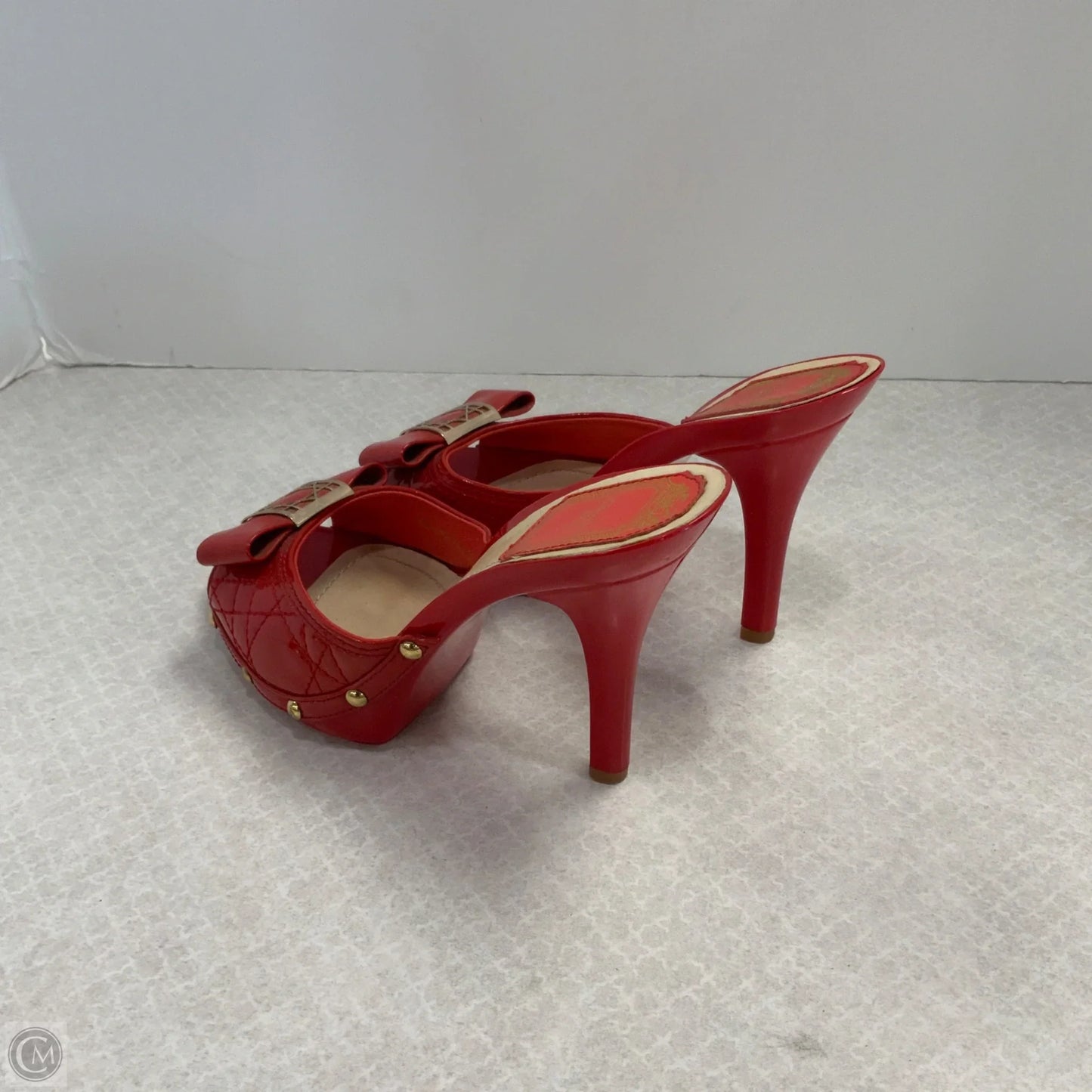 Shoes Luxury Designer By Dior In Red, Size: 5