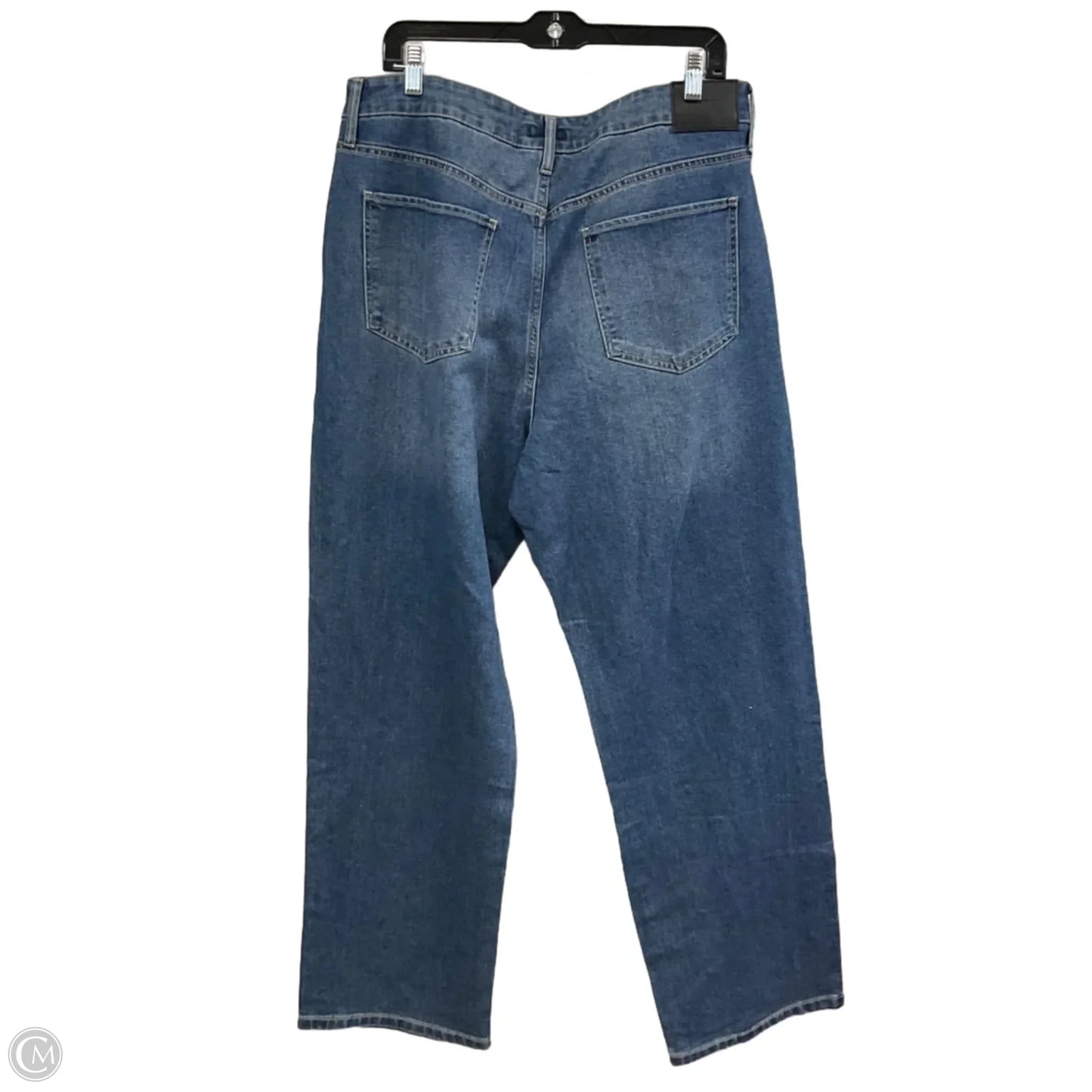 Jeans Wide Leg By Express In Blue Denim, Size: 16