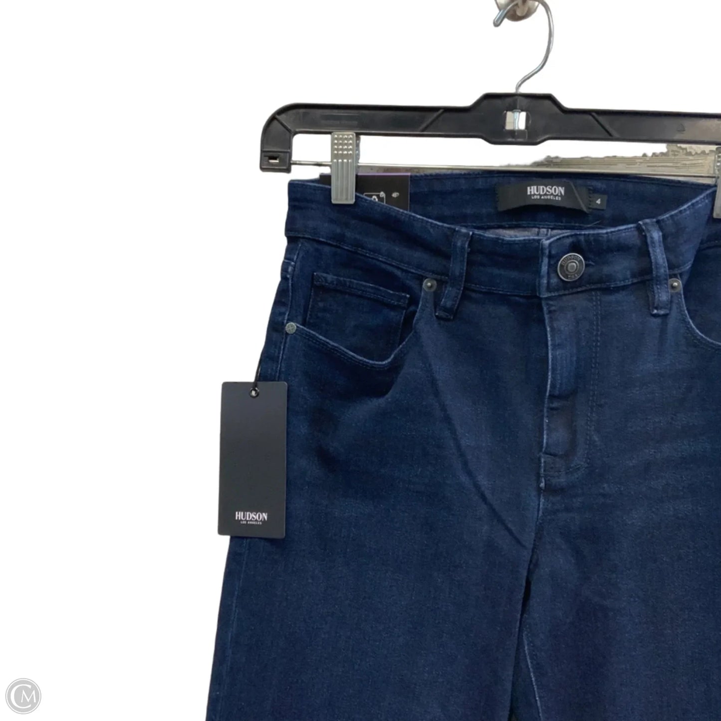 Jeans Straight By Hudson In Blue Denim, Size: 4