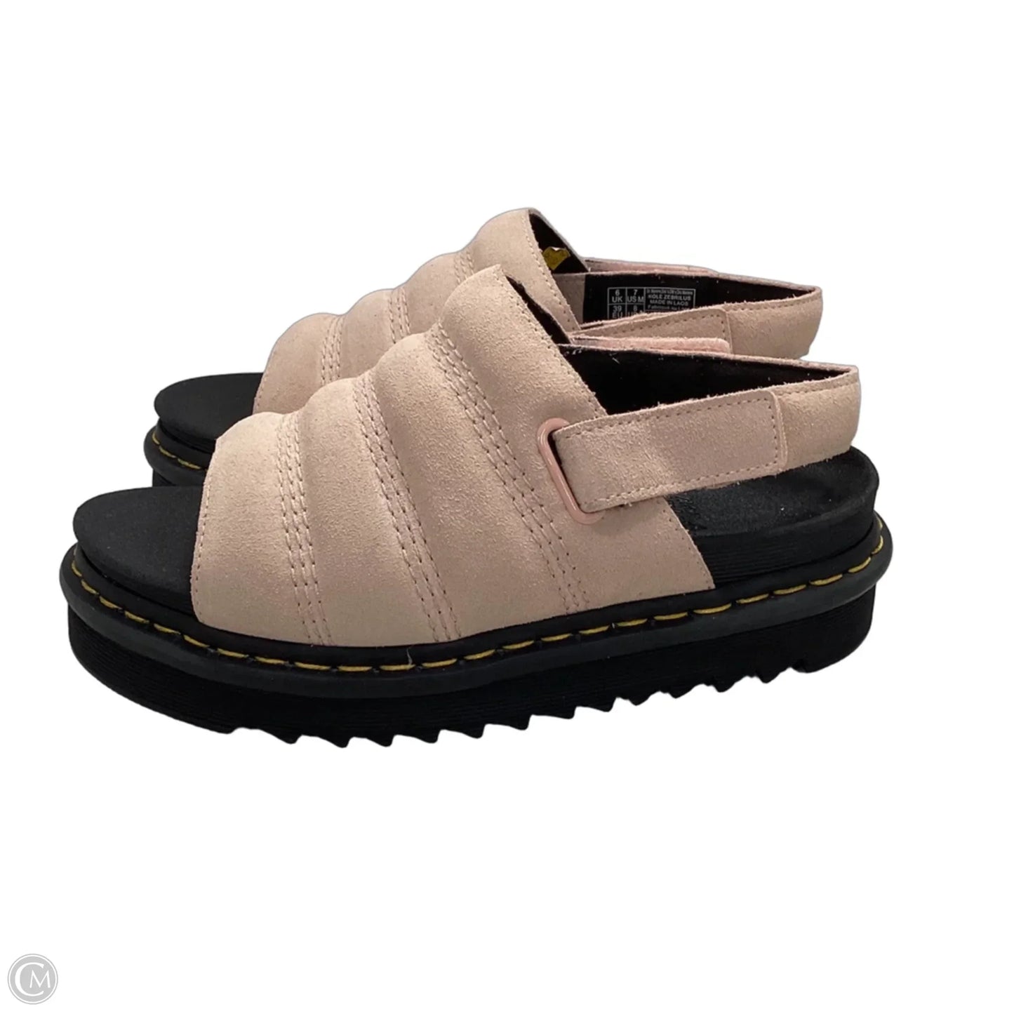 Sandals Flats By Dr Martens In Peach, Size: 8