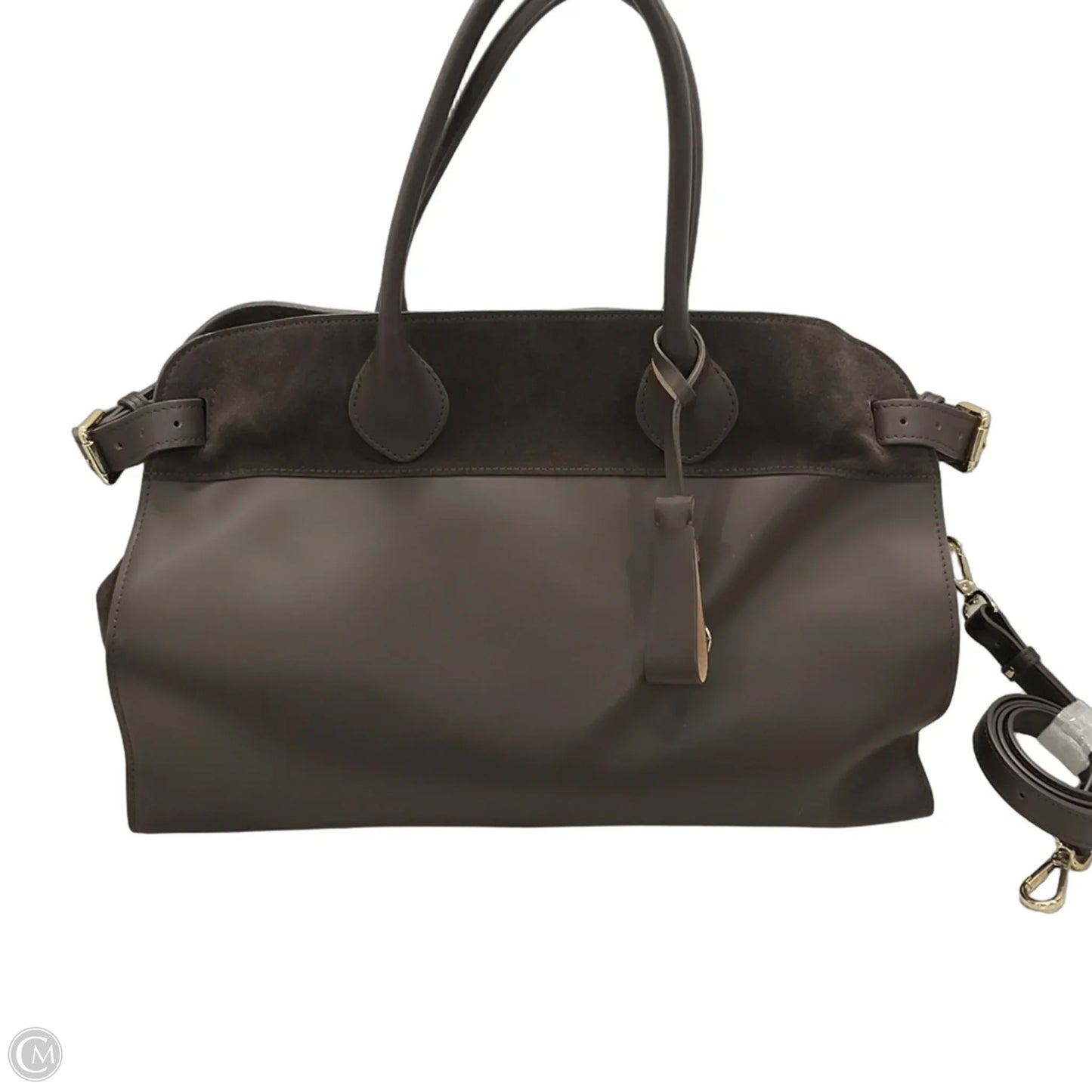 Handbag Leather By Boldrini, Size: Large