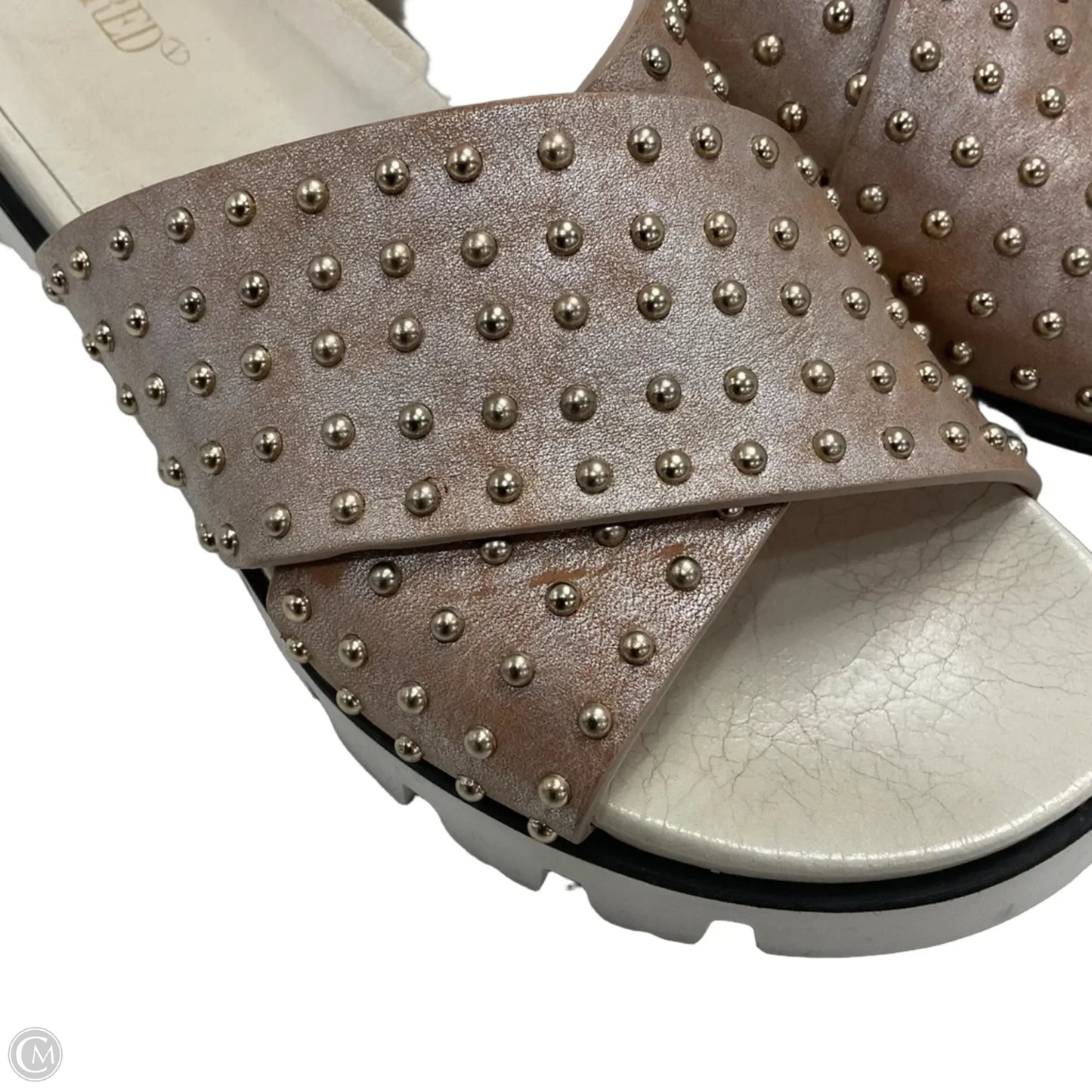 Sandals Flats By Red V In Beige, Size: 6