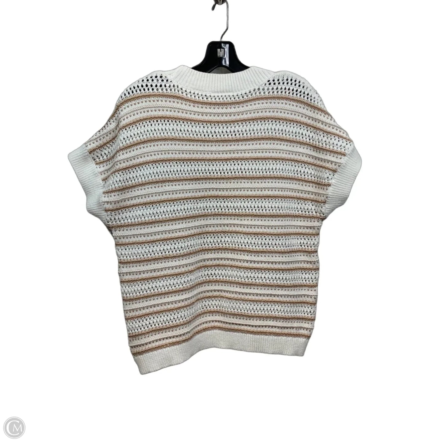 Sweater Short Sleeve By Varley In Tan, Size: S