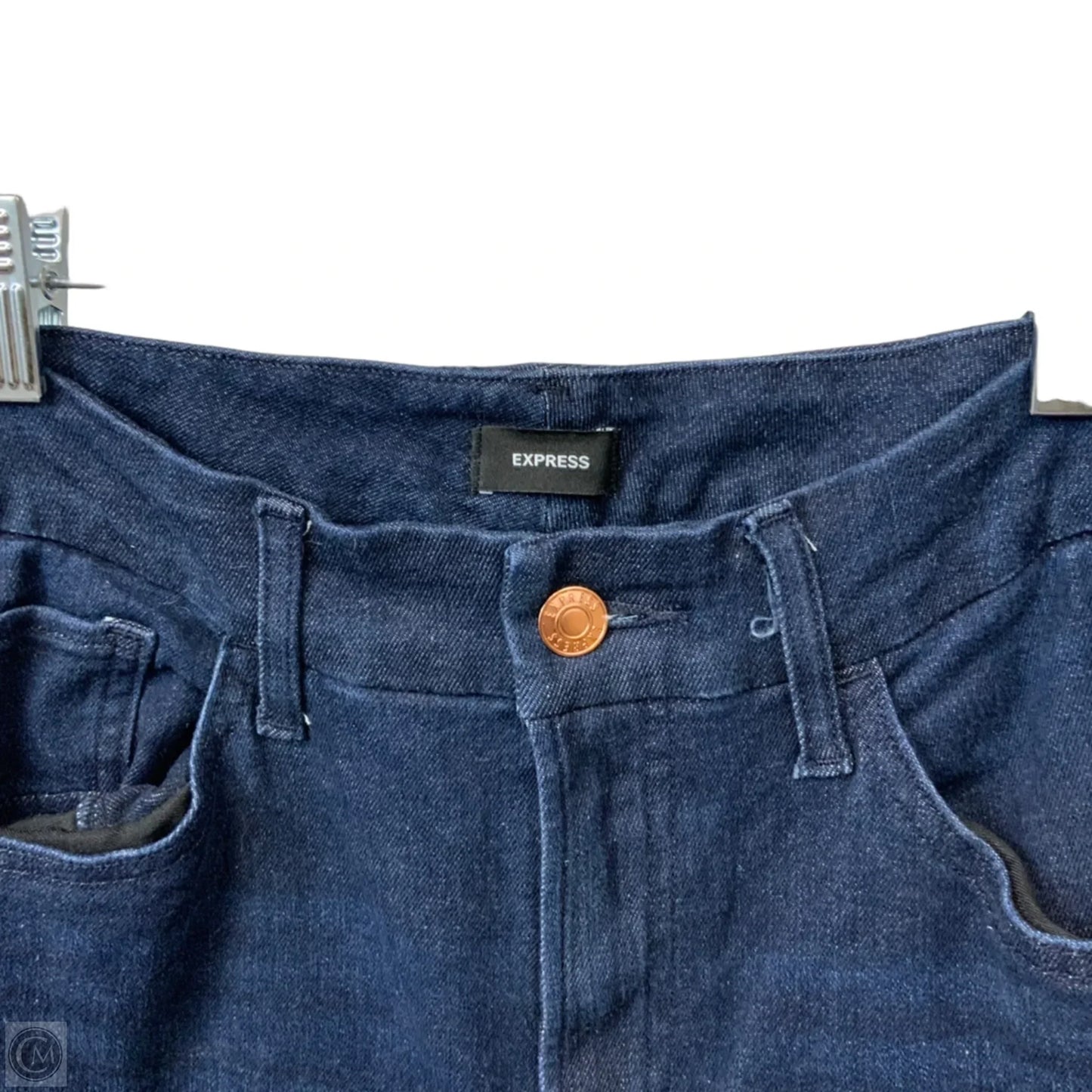 Jeans Flared By Express In Blue Denim, Size: 8