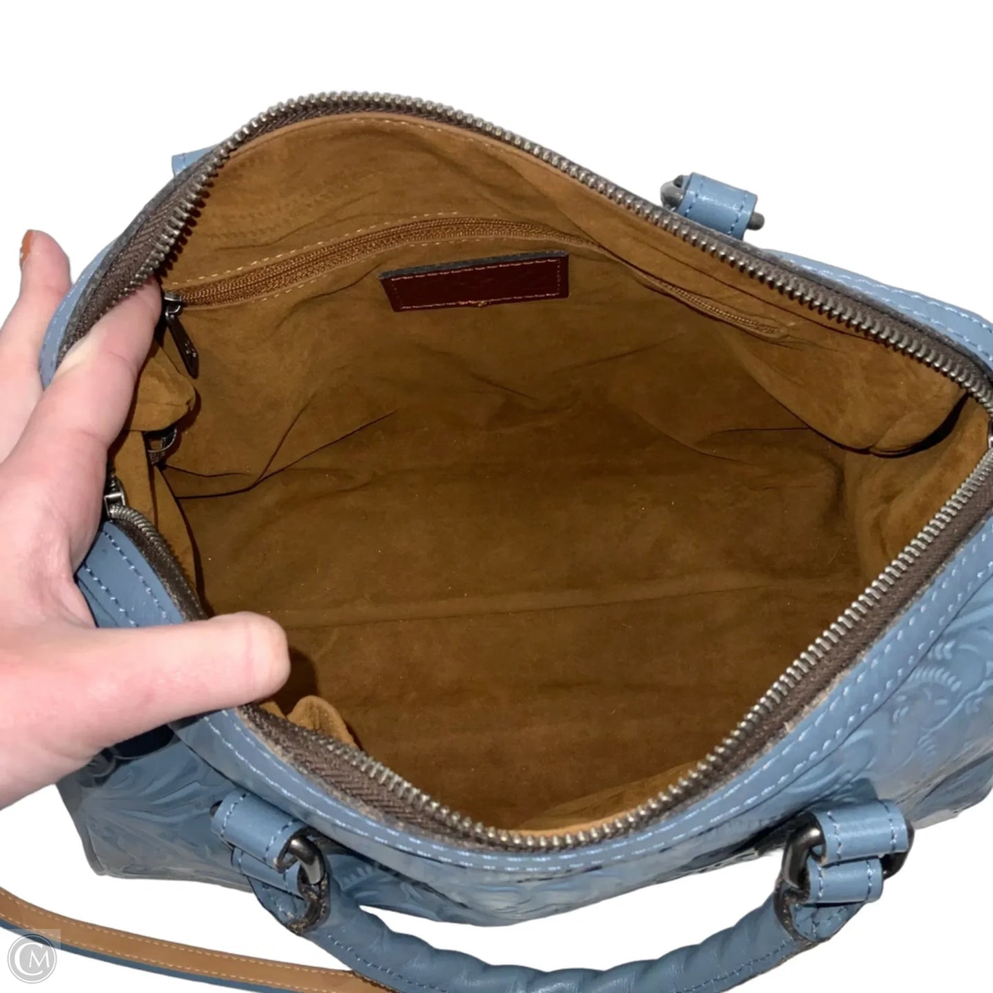 Handbag Leather By Patricia Nash, Size: Medium
