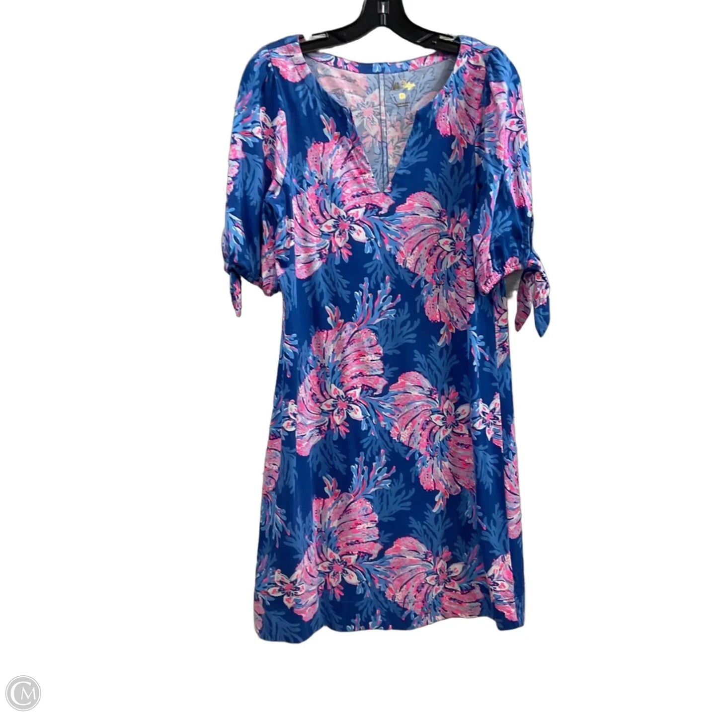 Dress Casual Short By Lilly Pulitzer In Blue & Pink, Size: M