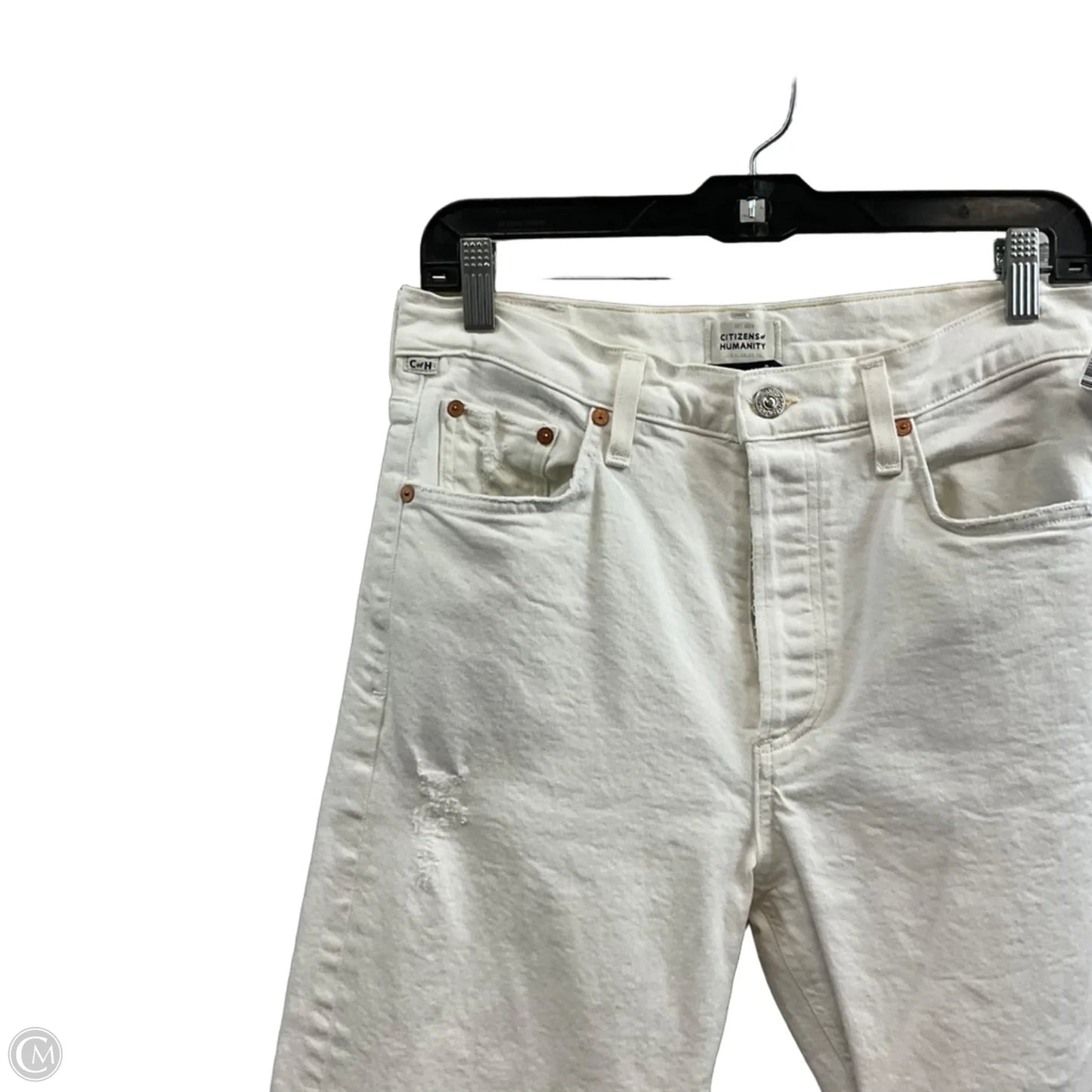 Jeans Straight By Citizens Of Humanity In White Denim, Size: 6