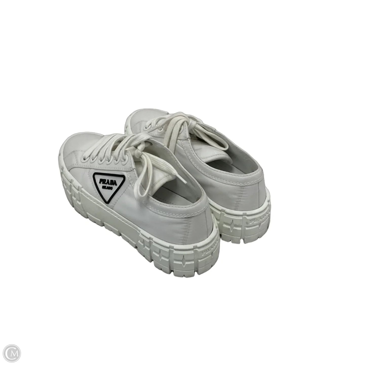 Shoes Luxury Designer By Prada In White, Size: 6