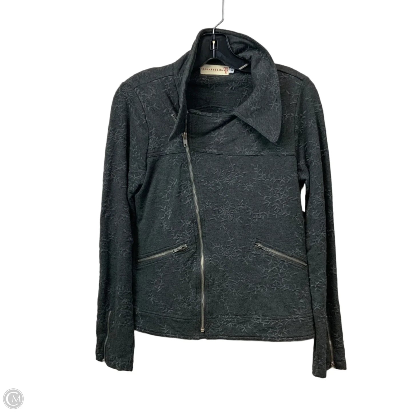 Jacket Moto By 4 Love and Liberty In Grey, Size: S