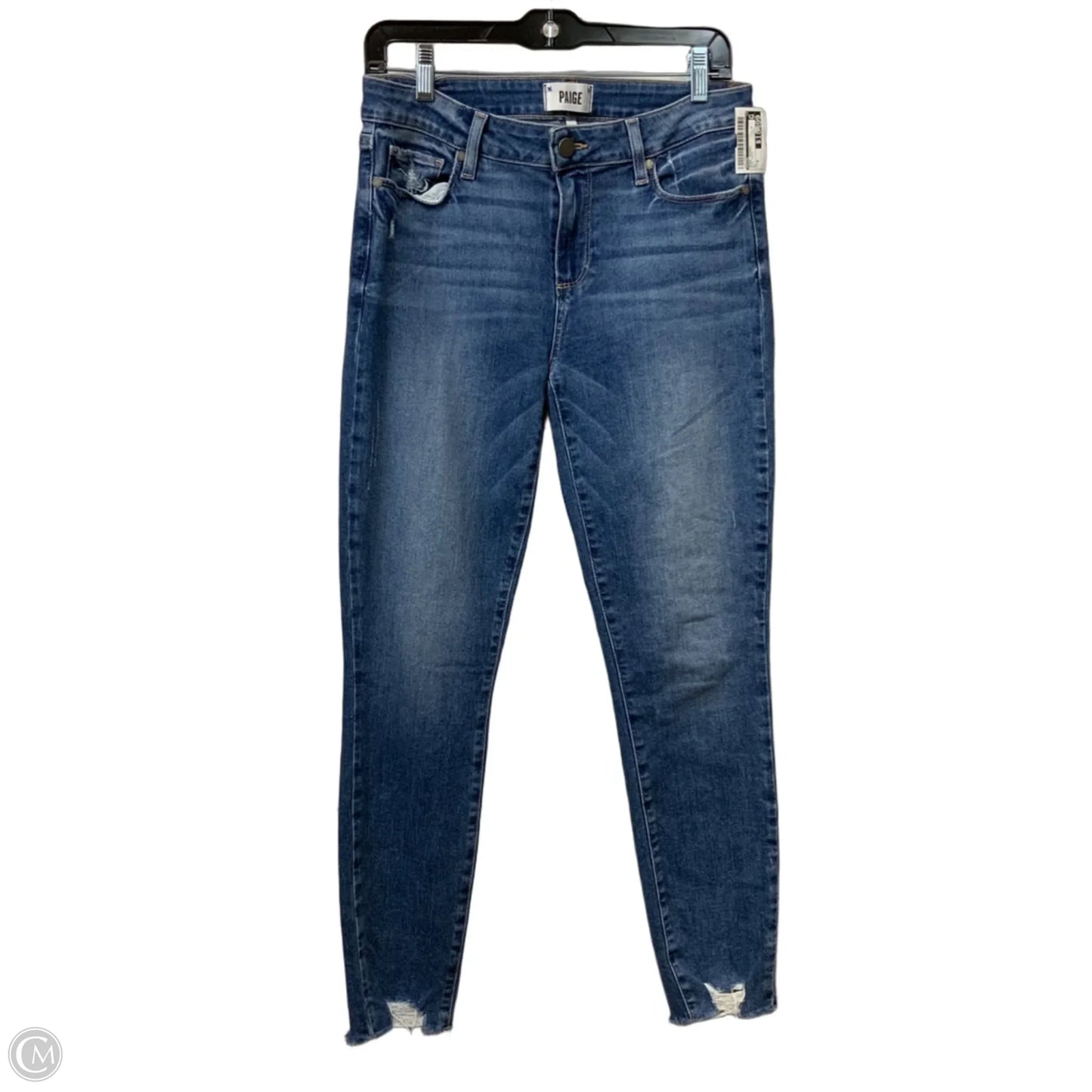 Jeans Skinny By Paige In Blue Denim, Size: 8
