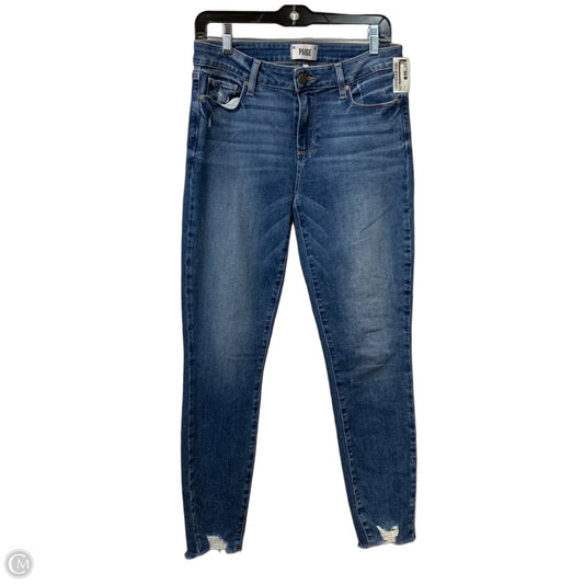 Jeans Skinny By Paige In Blue Denim, Size: 8