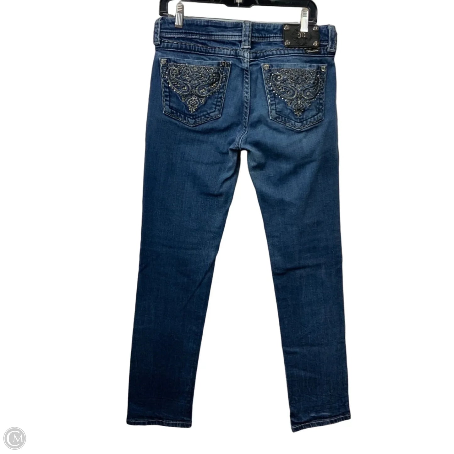 Jeans Skinny By Miss Me In Blue Denim, Size: 12