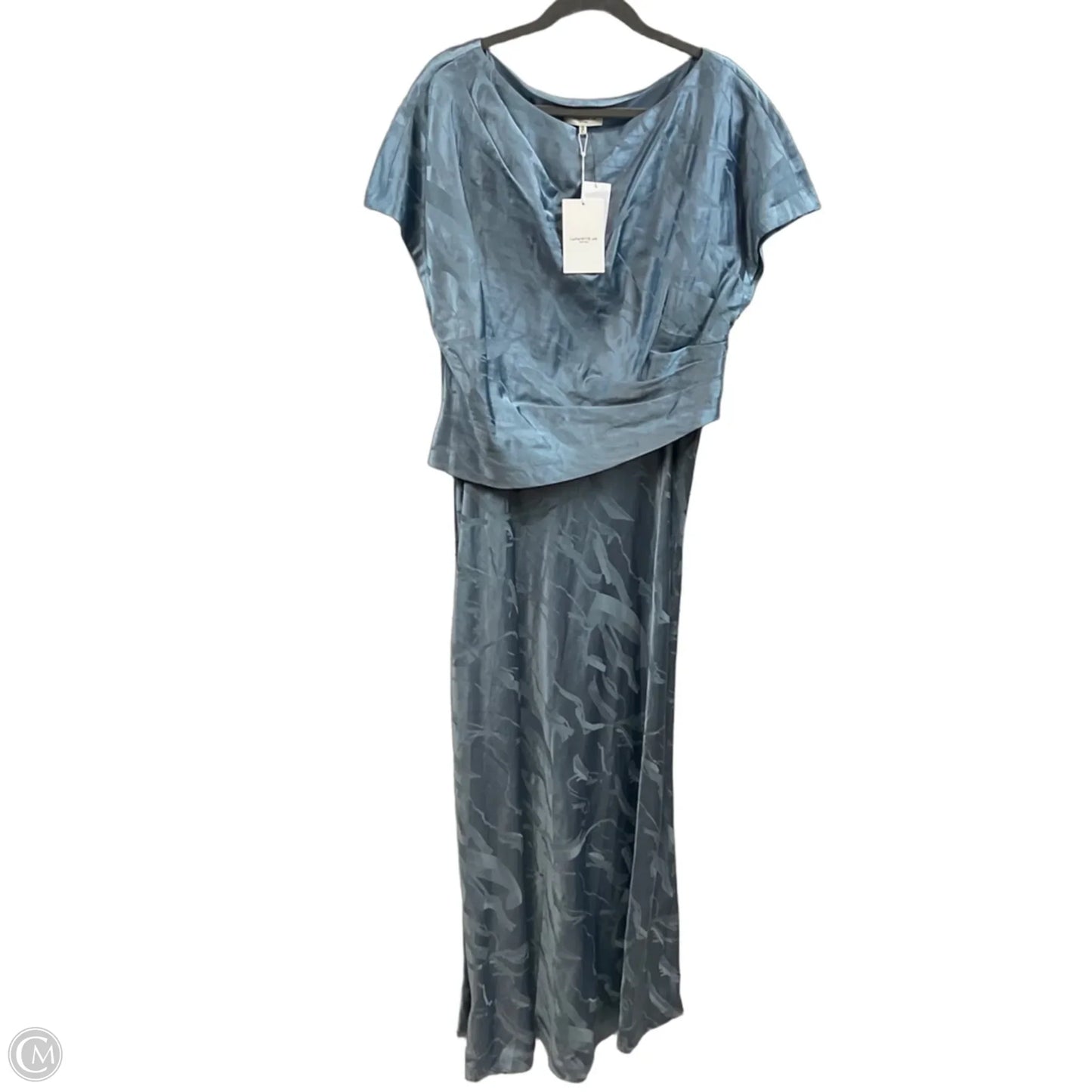 Dress Designer By Lafayette 148 In Blue, Size: L
