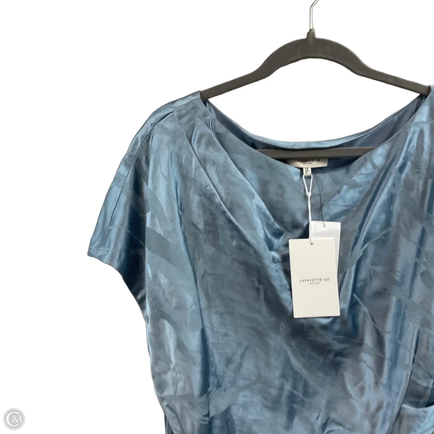 Dress Designer By Lafayette 148 In Blue, Size: L