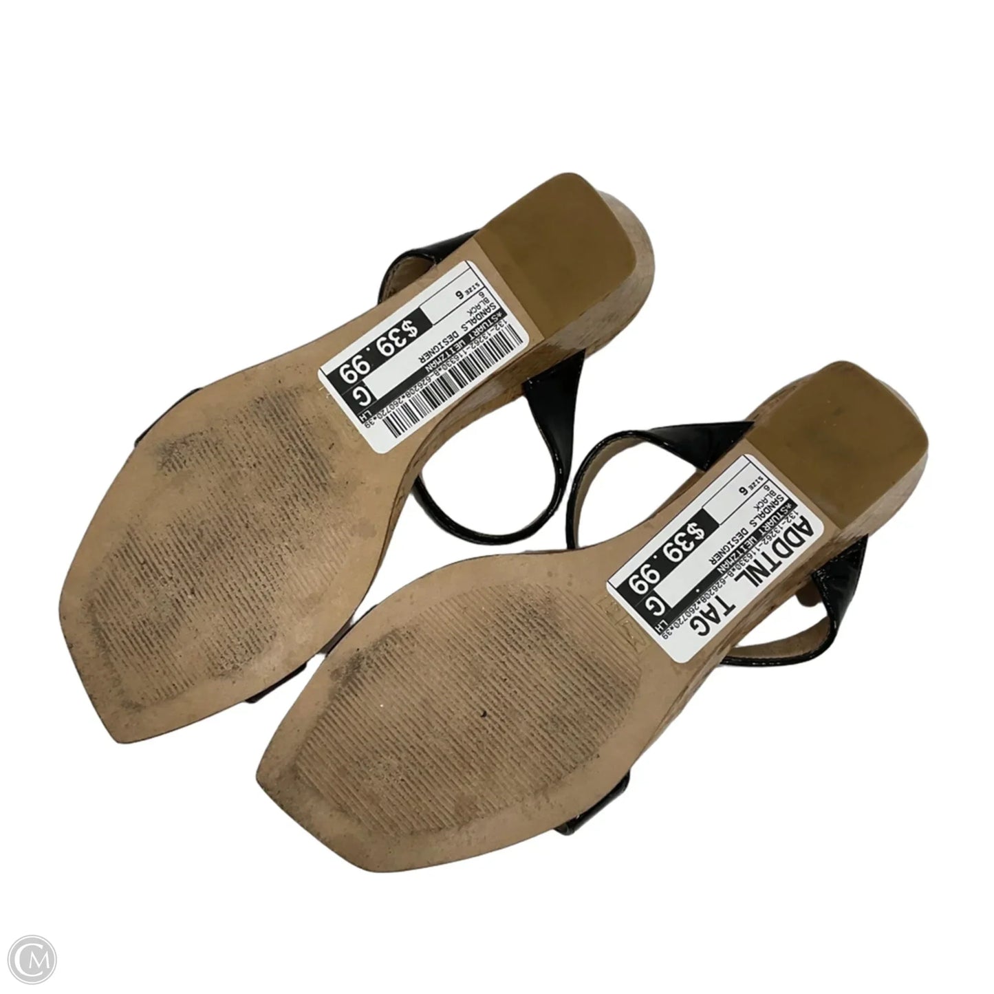 Sandals Designer By Stuart Weitzman In Black, Size: 6