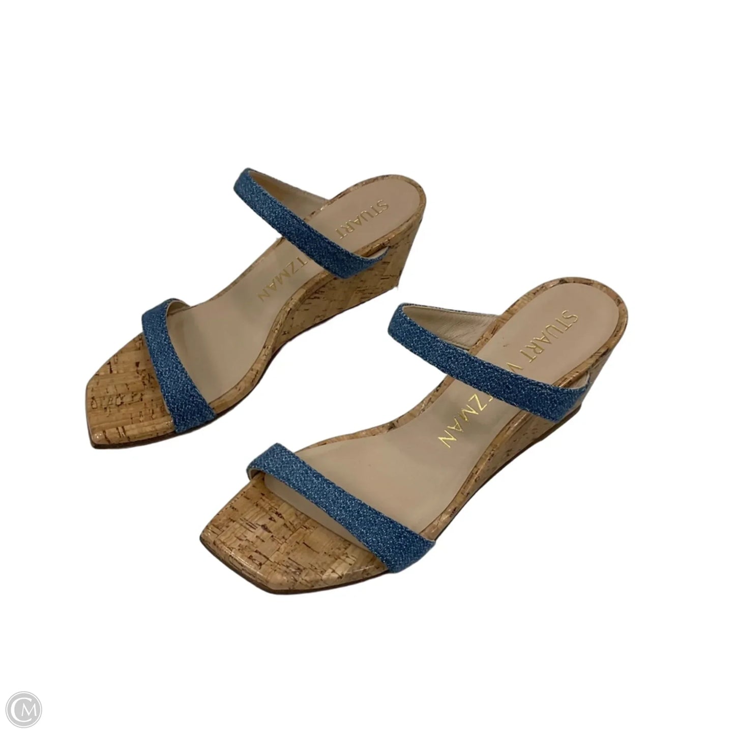 Sandals Designer By Stuart Weitzman In Blue, Size: 6