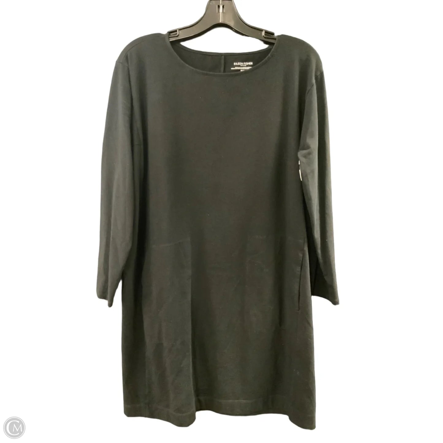Dress Casual Short By Eileen Fisher In Black, Size: Mp
