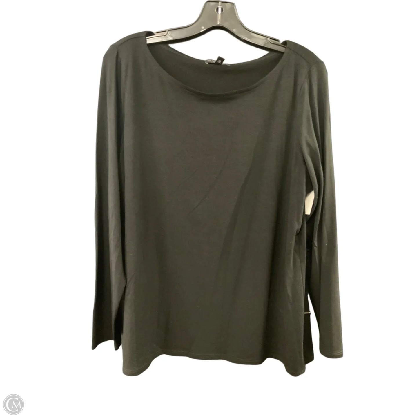 Top Long Sleeve By Eileen Fisher In Black, Size: Xl