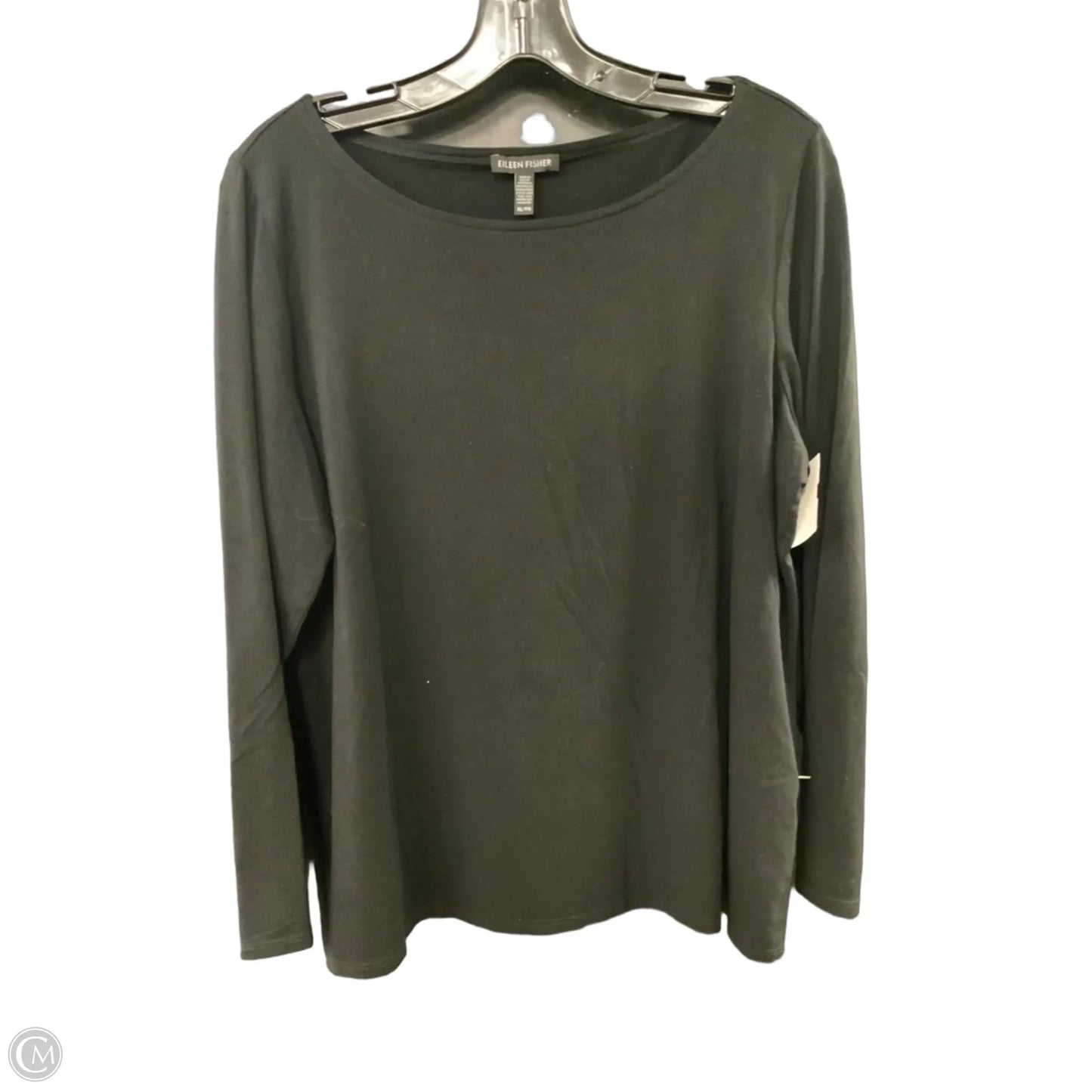 Top Long Sleeve By Eileen Fisher In Black, Size: Xl