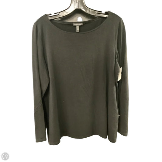 Top Long Sleeve By Eileen Fisher In Black, Size: Xl