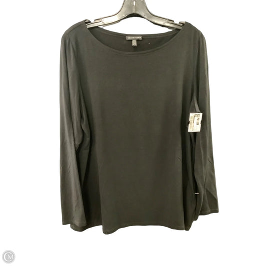 Top Long Sleeve By Eileen Fisher In Black, Size: Xl