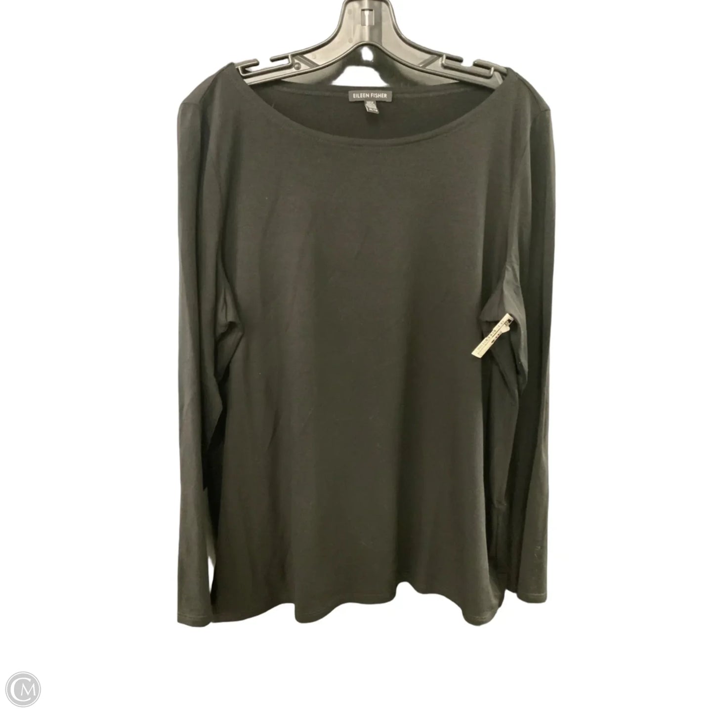 Top Long Sleeve By Eileen Fisher In Black, Size: Xl