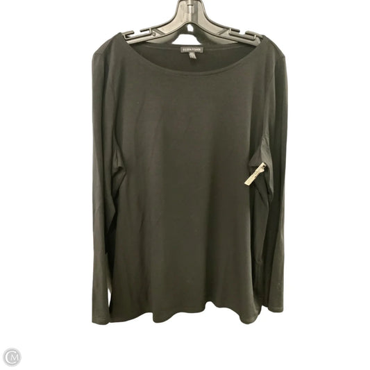 Top Long Sleeve By Eileen Fisher In Black, Size: Xl