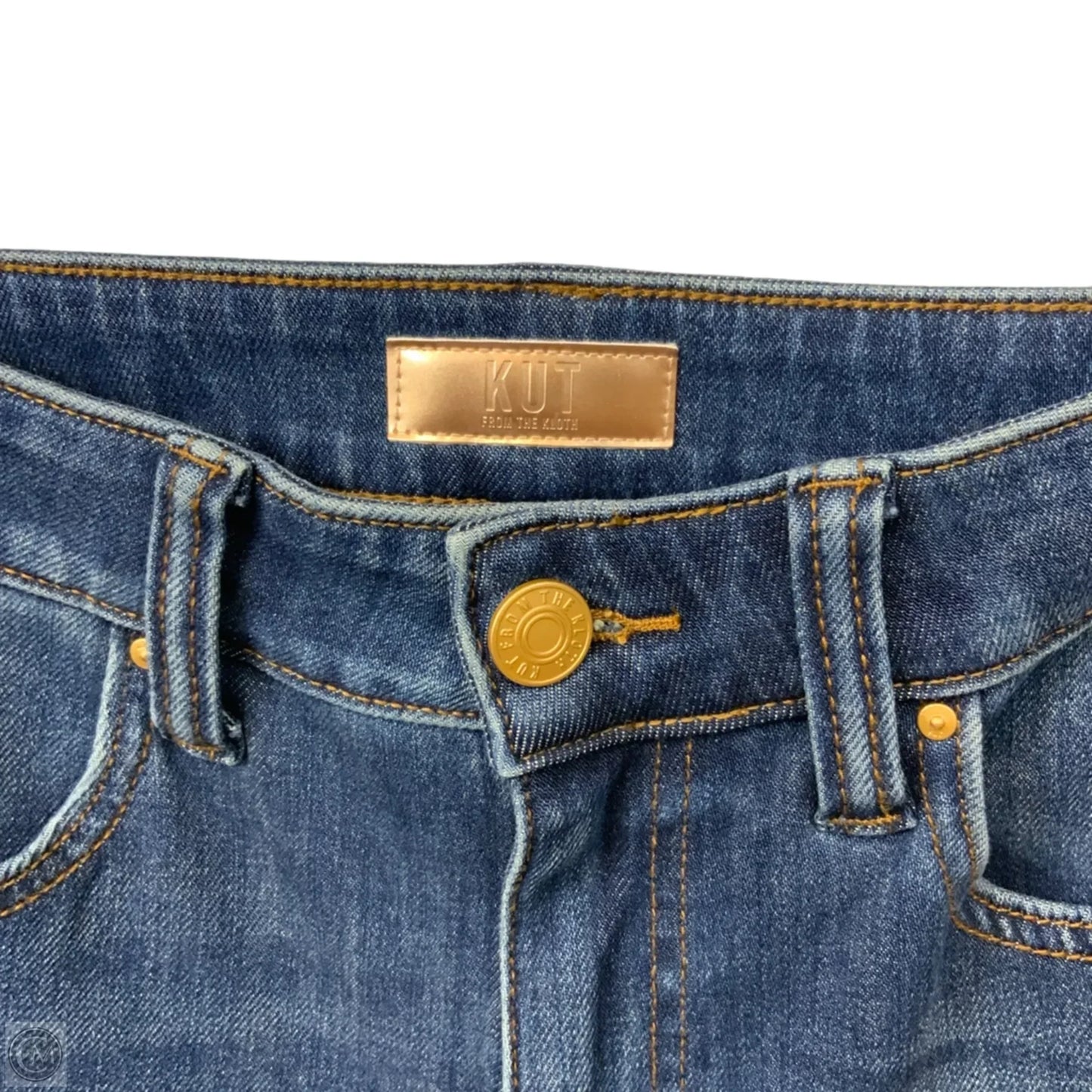 Jeans Flared By Kut In Blue Denim, Size: 4