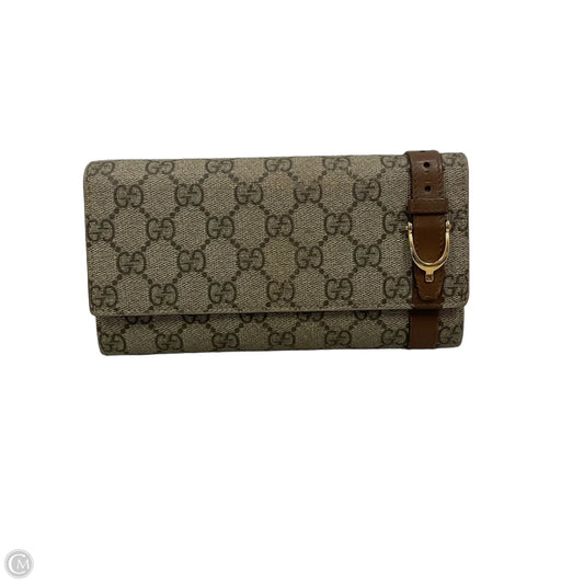 Wallet Luxury Designer By Gucci, Size: Large