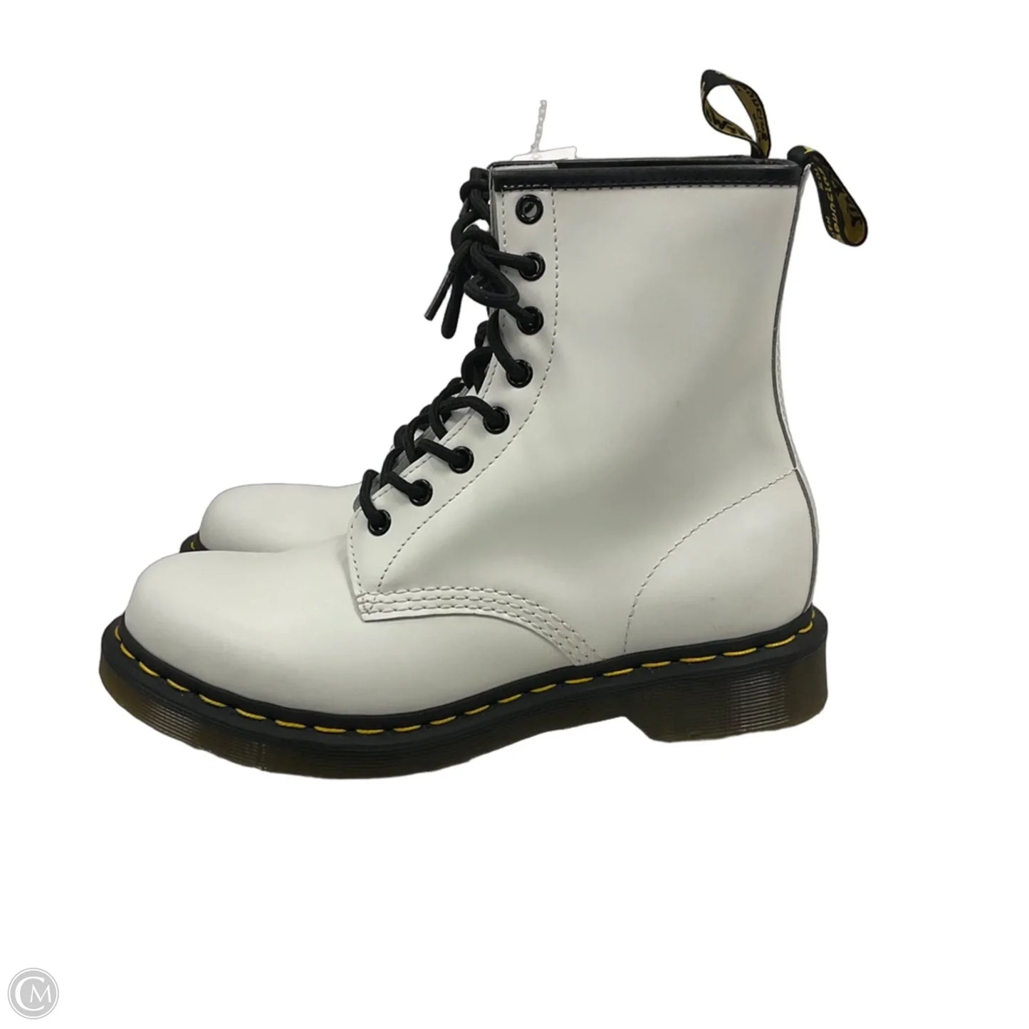 Boots Combat By Dr Martens In White, Size: 9