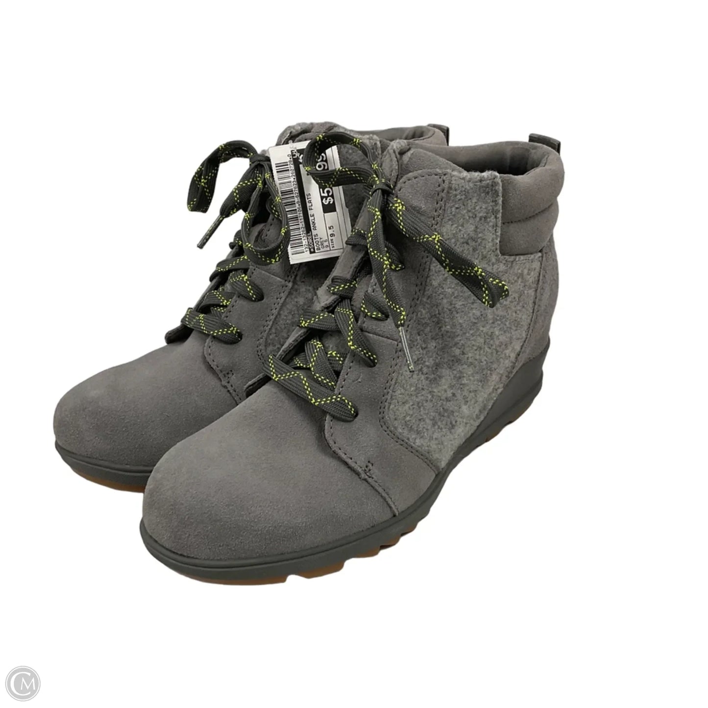 Boots Ankle Flats By Sorel In Grey, Size: 9.5