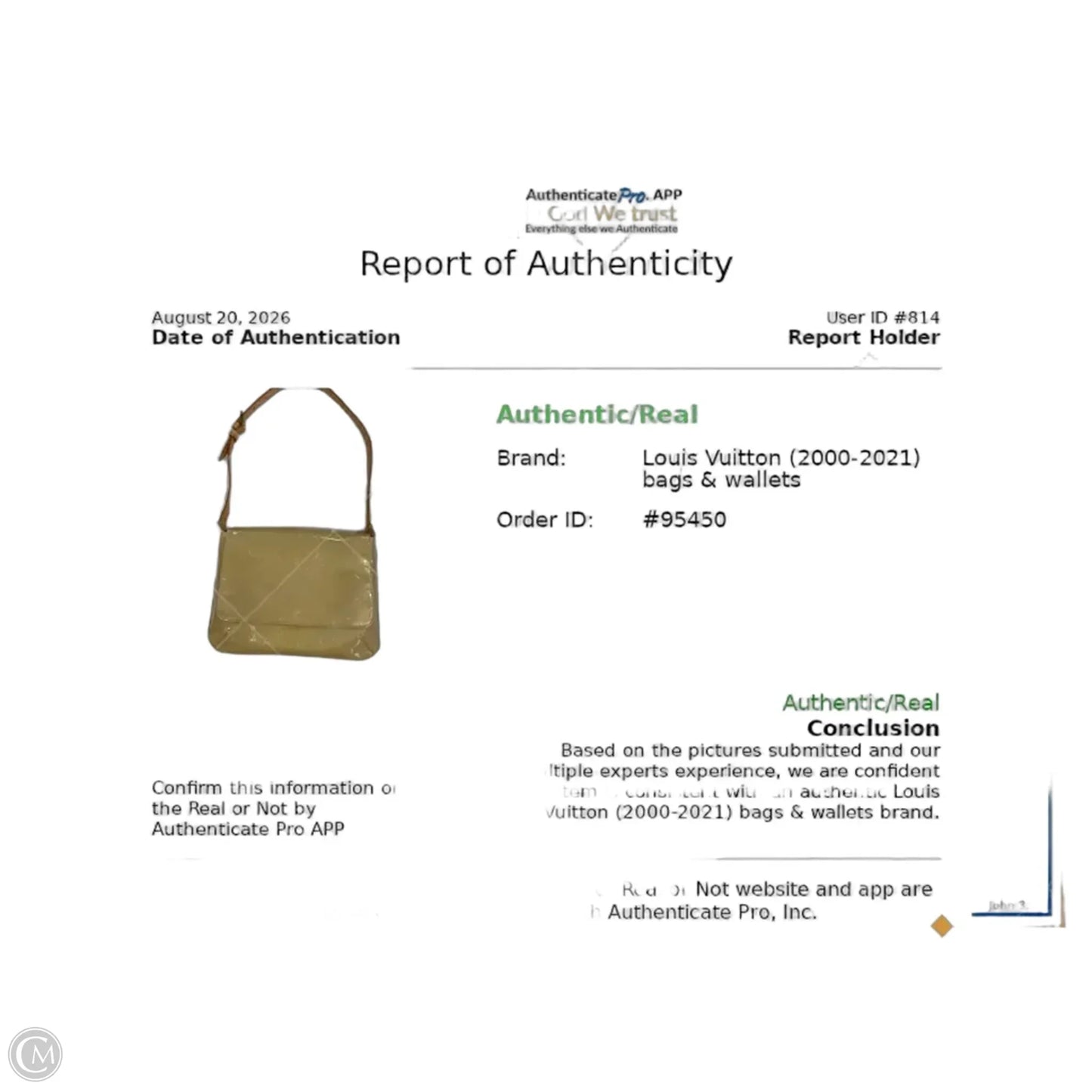 Crossbody Luxury Designer By Louis Vuitton, Size: Small