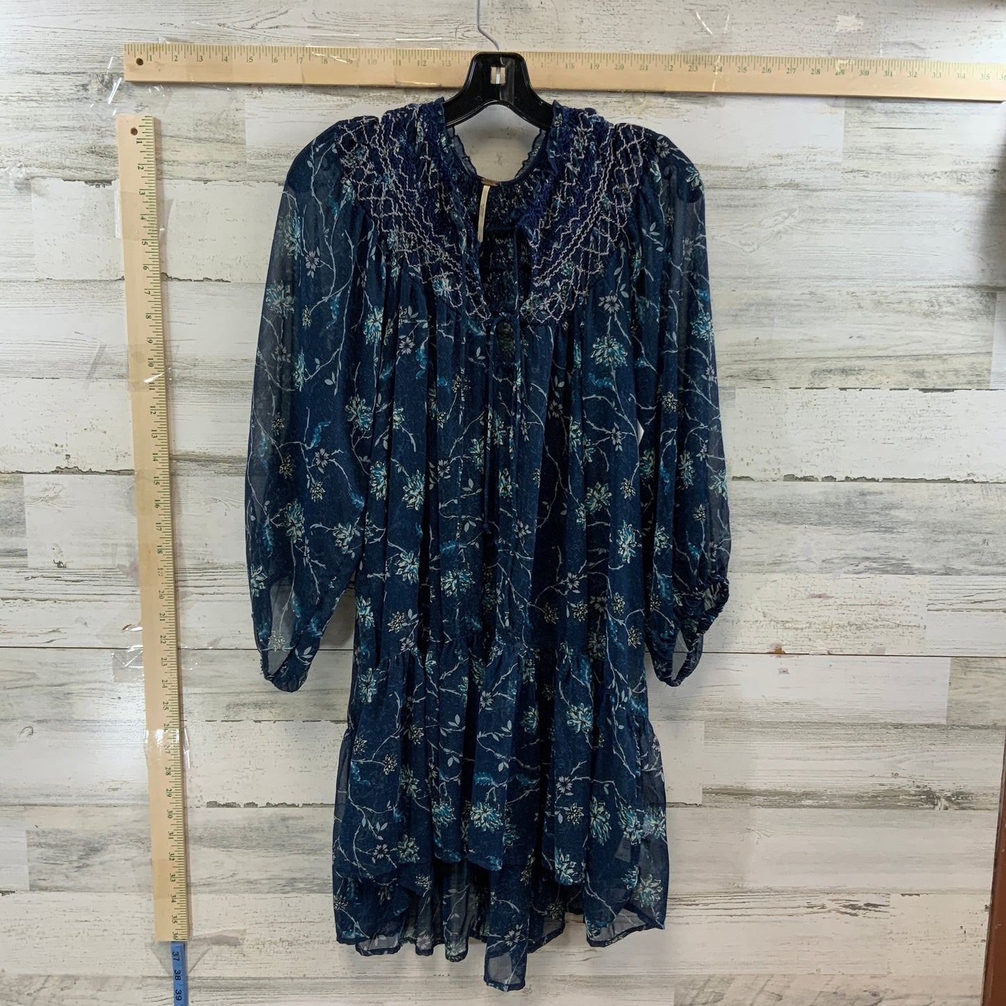 Blue Top Long Sleeve Free People, Size S