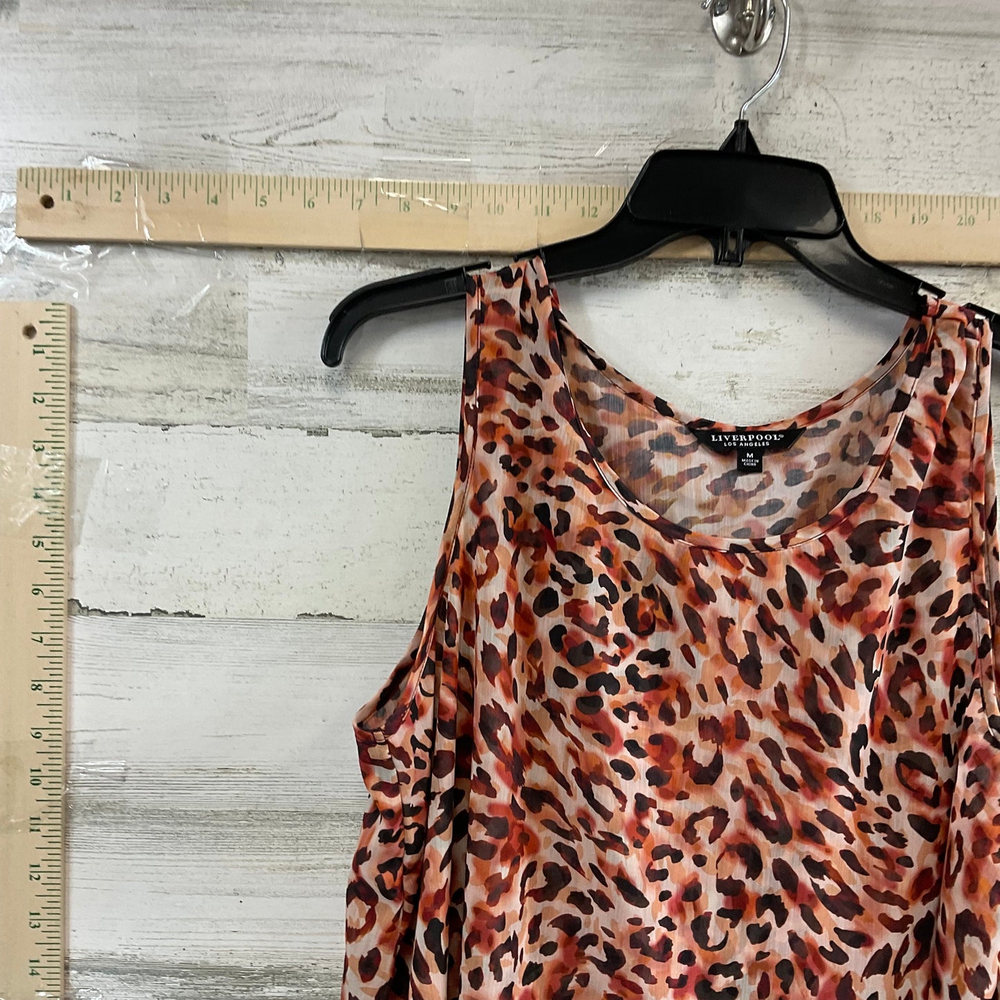 Animal Print Top Sleeveless Liverpool, Size M