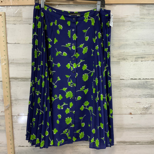 Blue & Green Skirt Midi Banana Republic, Size 10