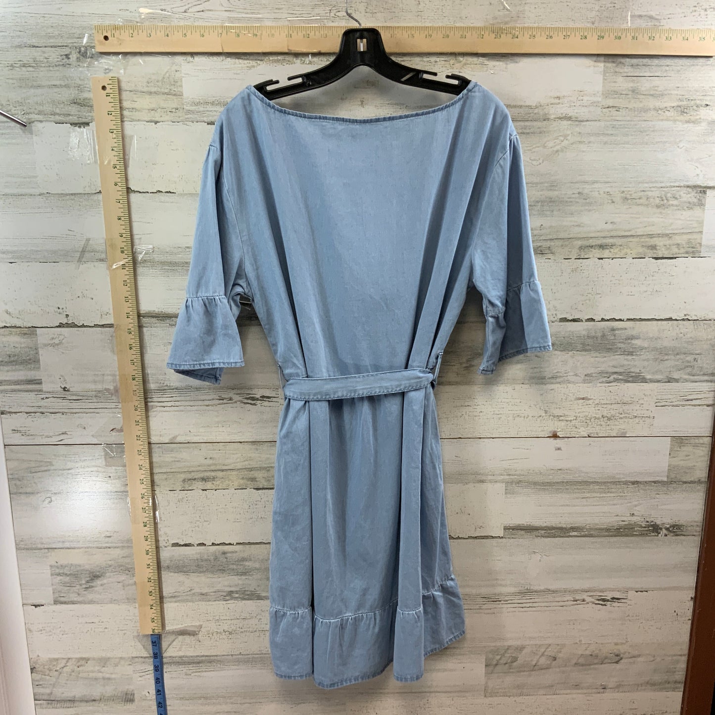 Blue Denim Dress Casual Short STYLE BY B, Size L