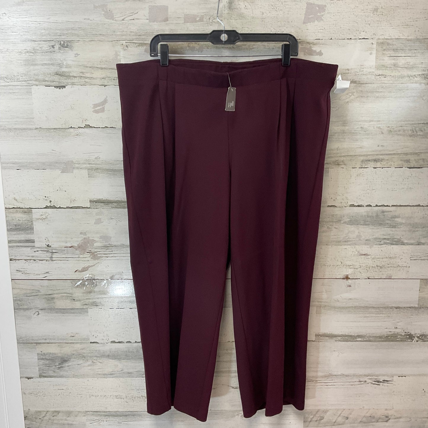 Pants Cropped By J. Jill In Maroon, Size: 3x