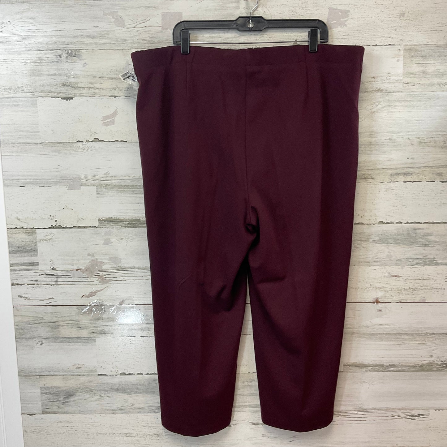 Pants Cropped By J. Jill In Maroon, Size: 3x