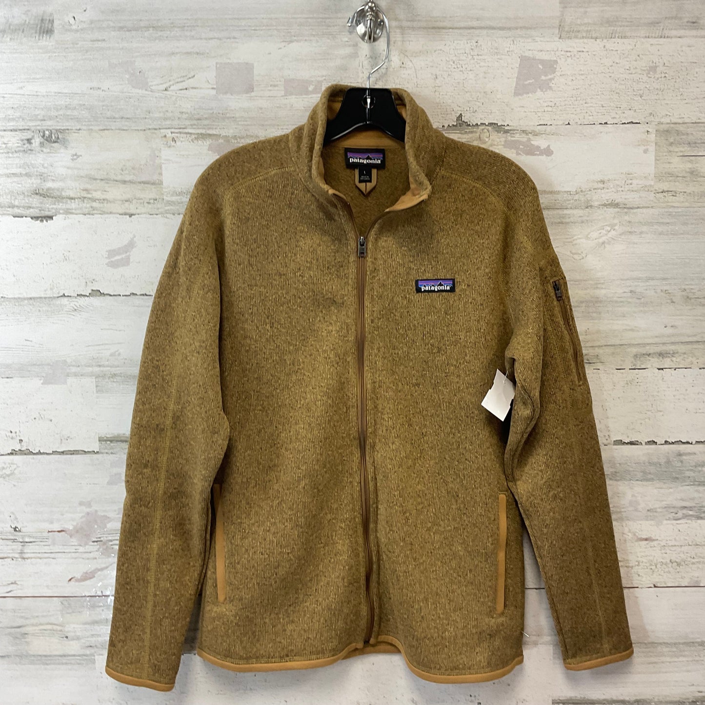 Jacket Fleece By Patagonia In Brown, Size: L