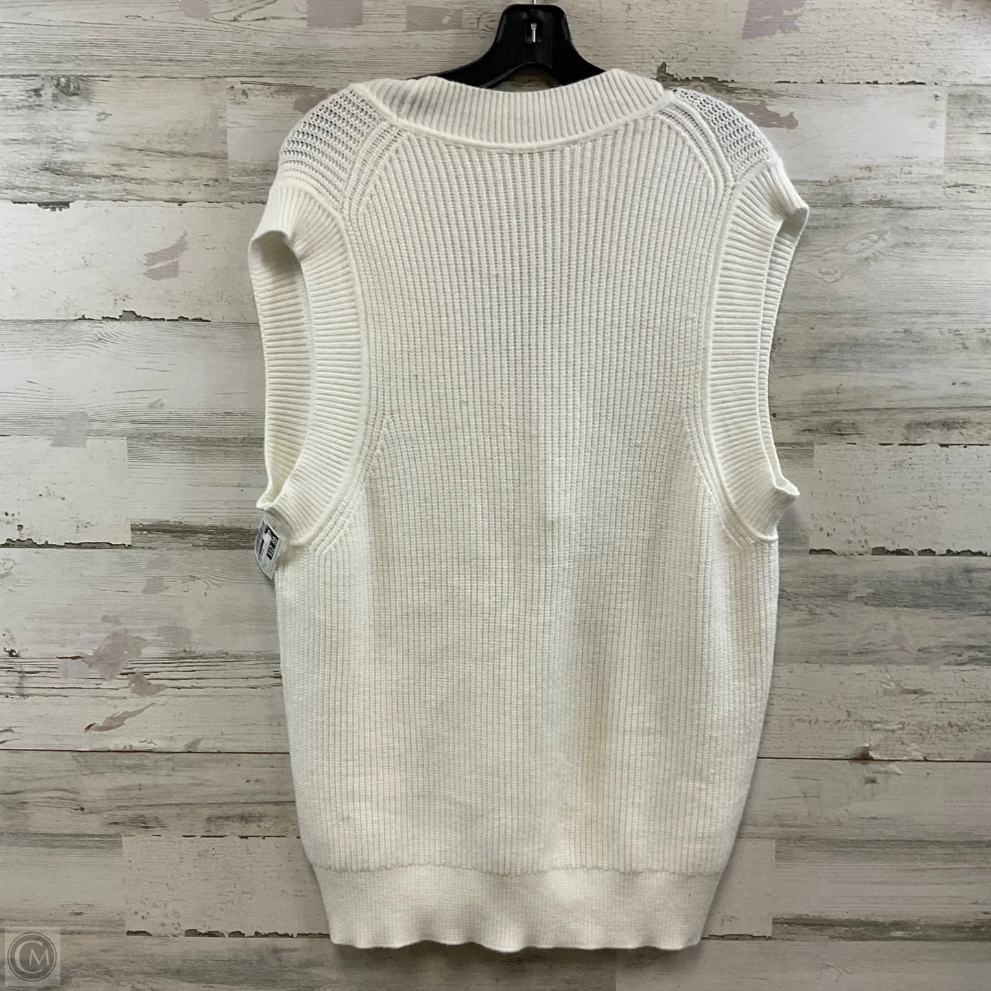 Vest Sweater By Zara In White, Size: S
