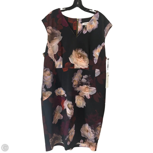 Dress Work By Calvin Klein In Maroon, Size: 3x