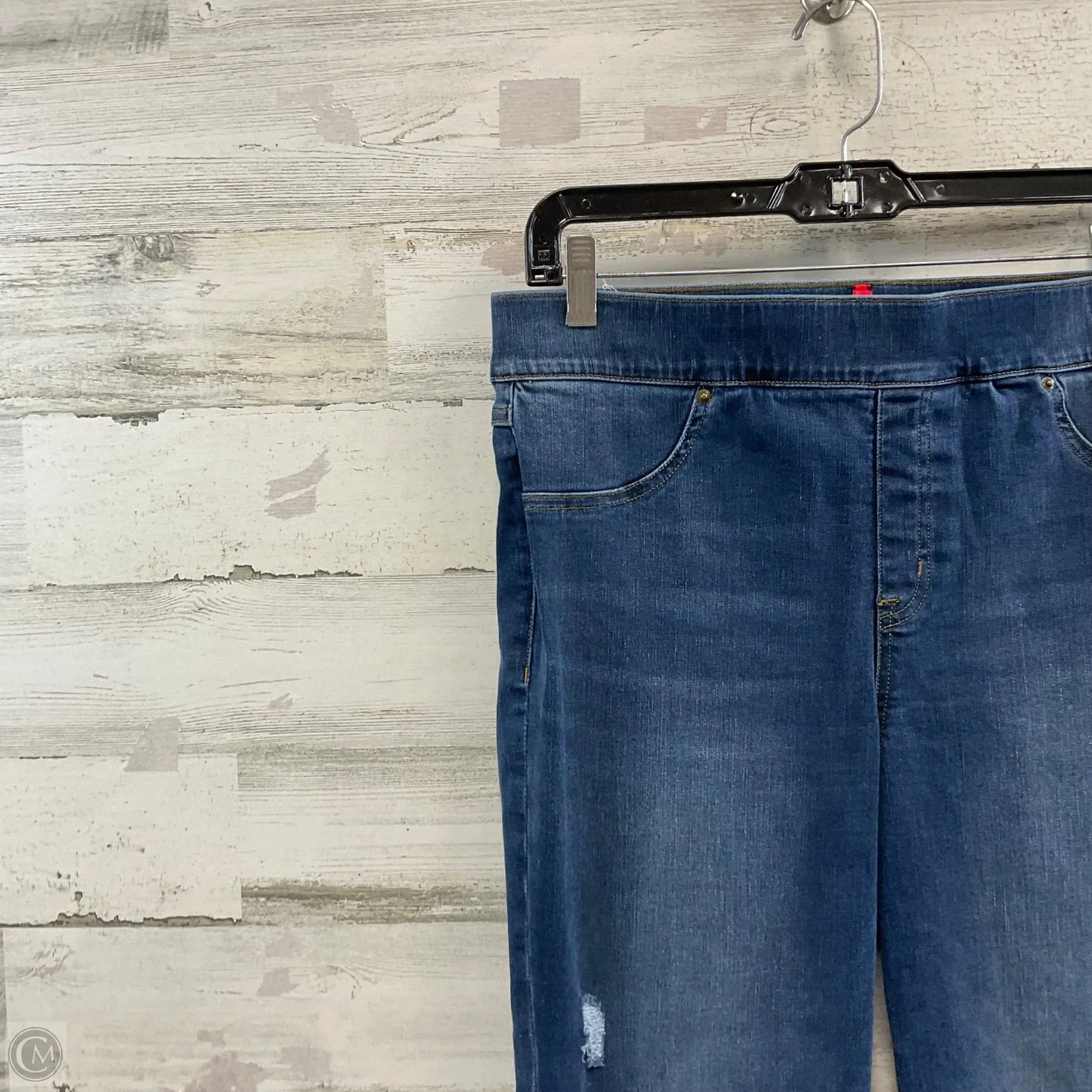 Jeans Jeggings By Spanx In Blue Denim, Size: Xl