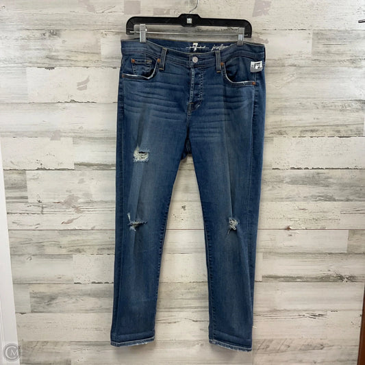 Jeans Boyfriend By 7 For All Mankind In Blue Denim, Size: 8