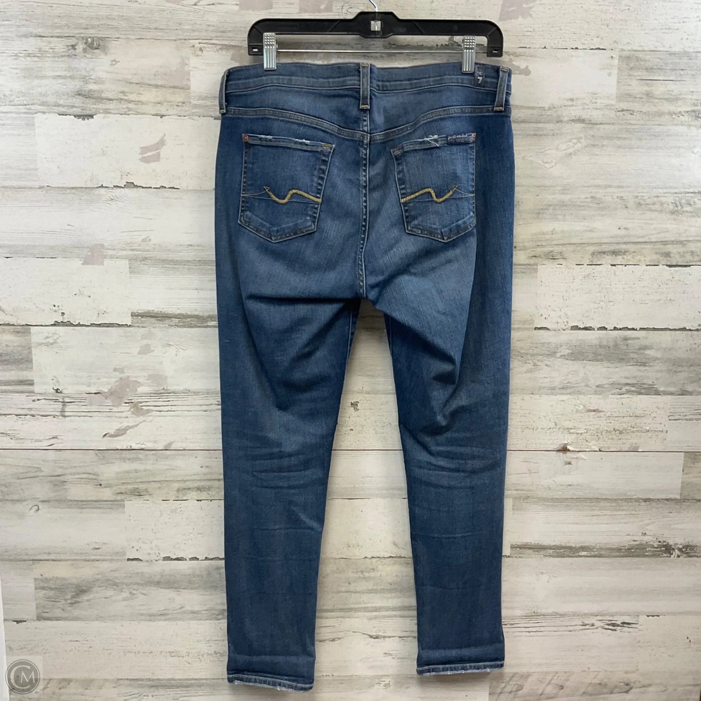 Jeans Boyfriend By 7 For All Mankind In Blue Denim, Size: 8