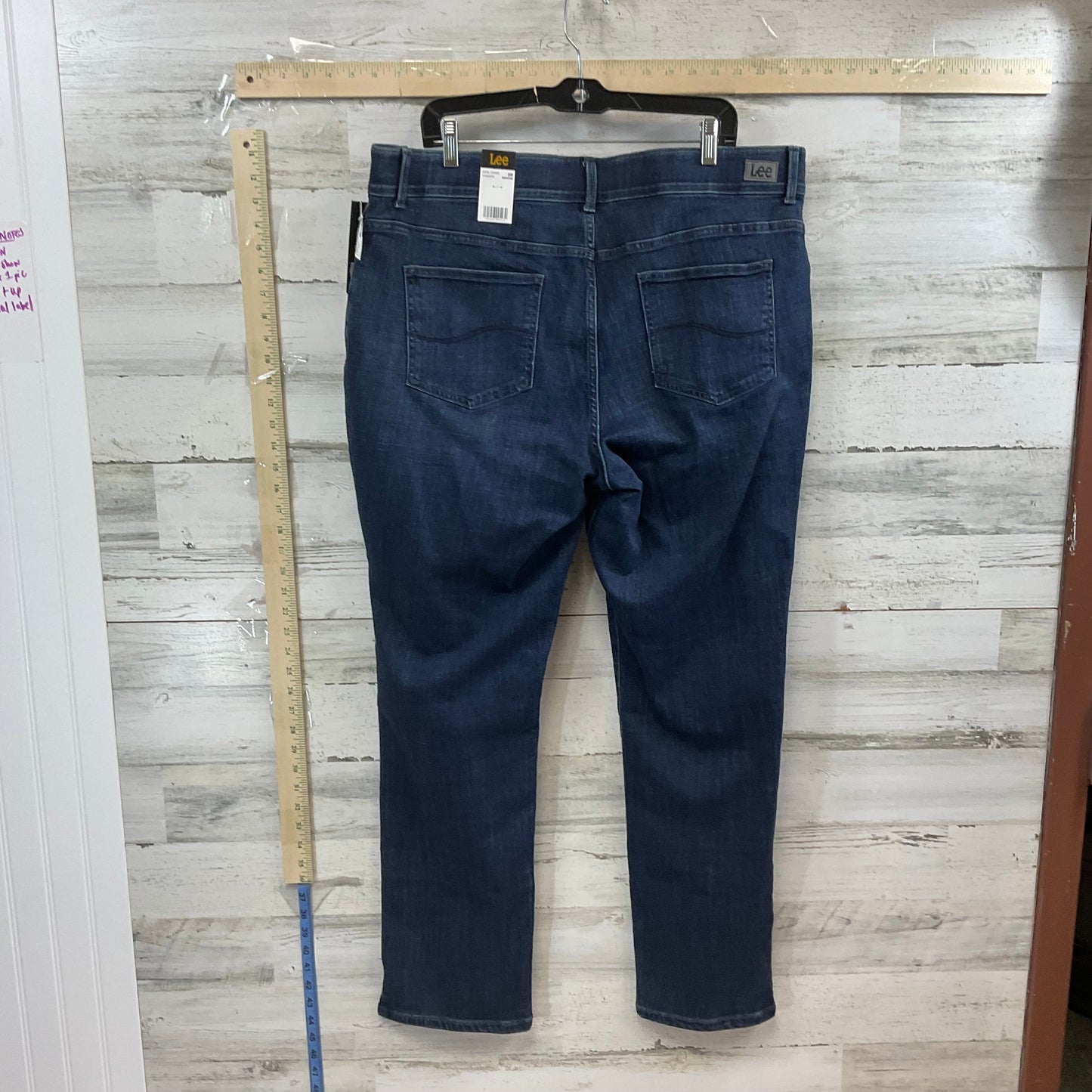 Blue Denim Jeans Straight Lee, Size 20w