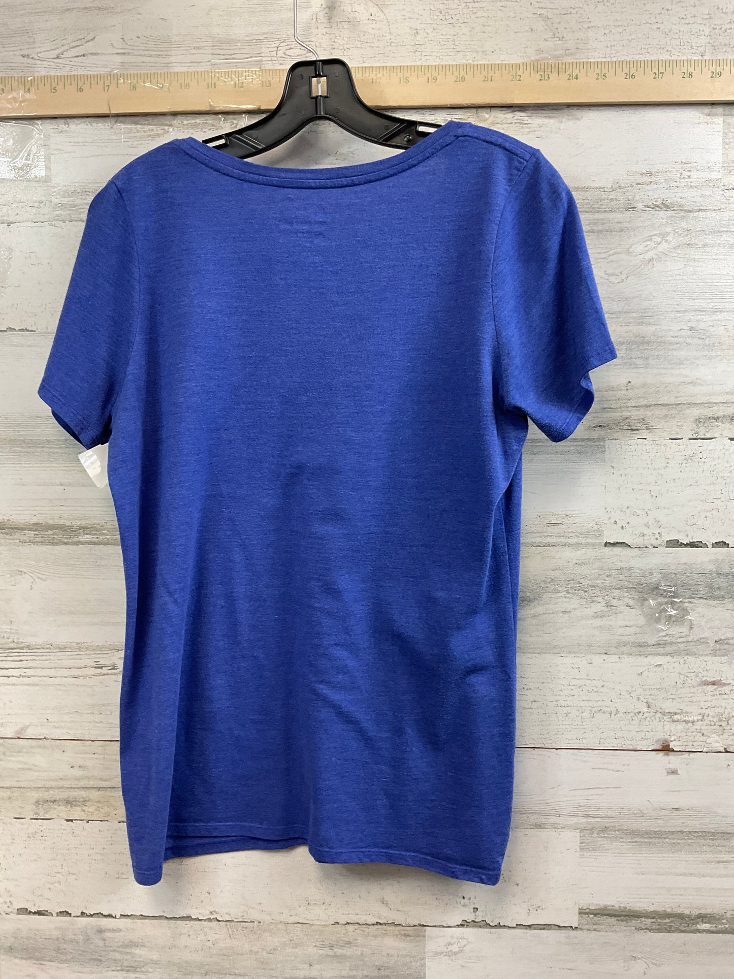 Blue Athletic Top Short Sleeve Nike Apparel, Size L