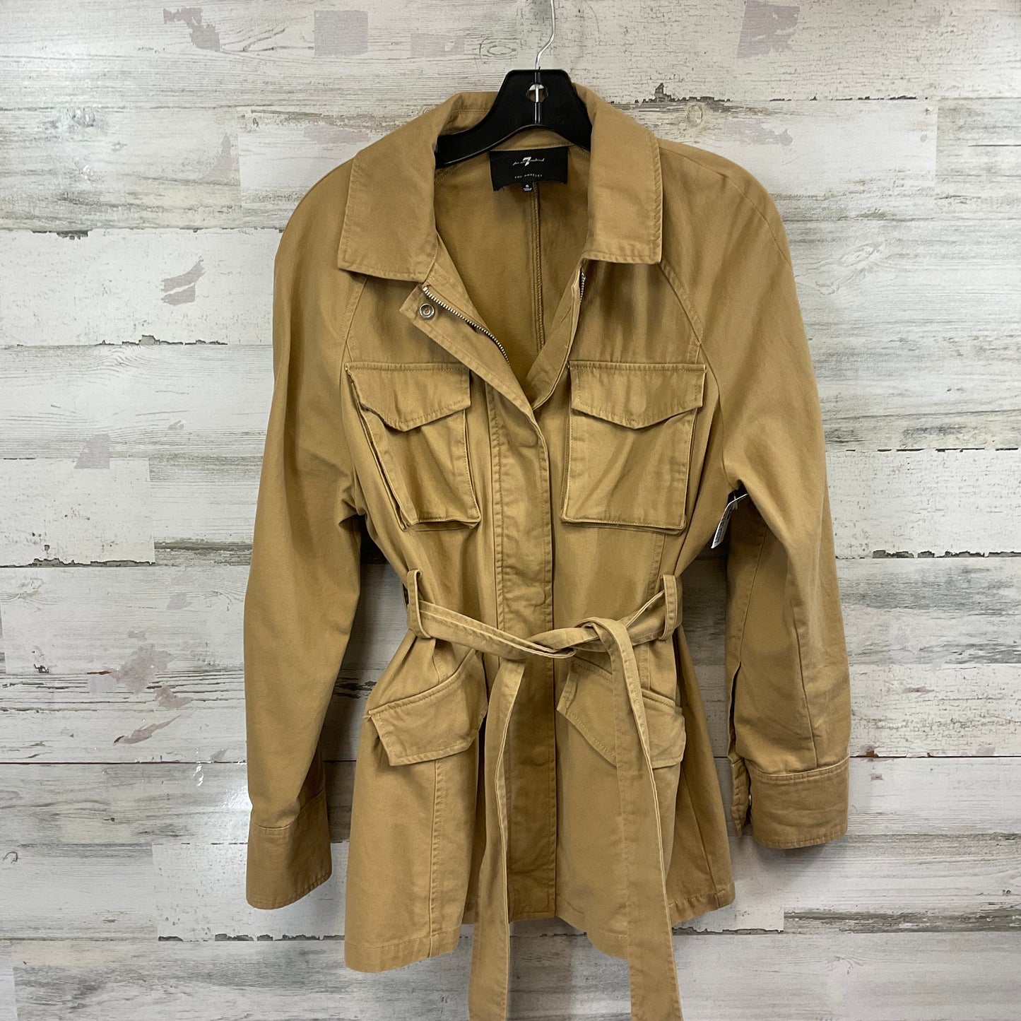 Jacket Utility By 7 For All Mankind In Tan, Size: S