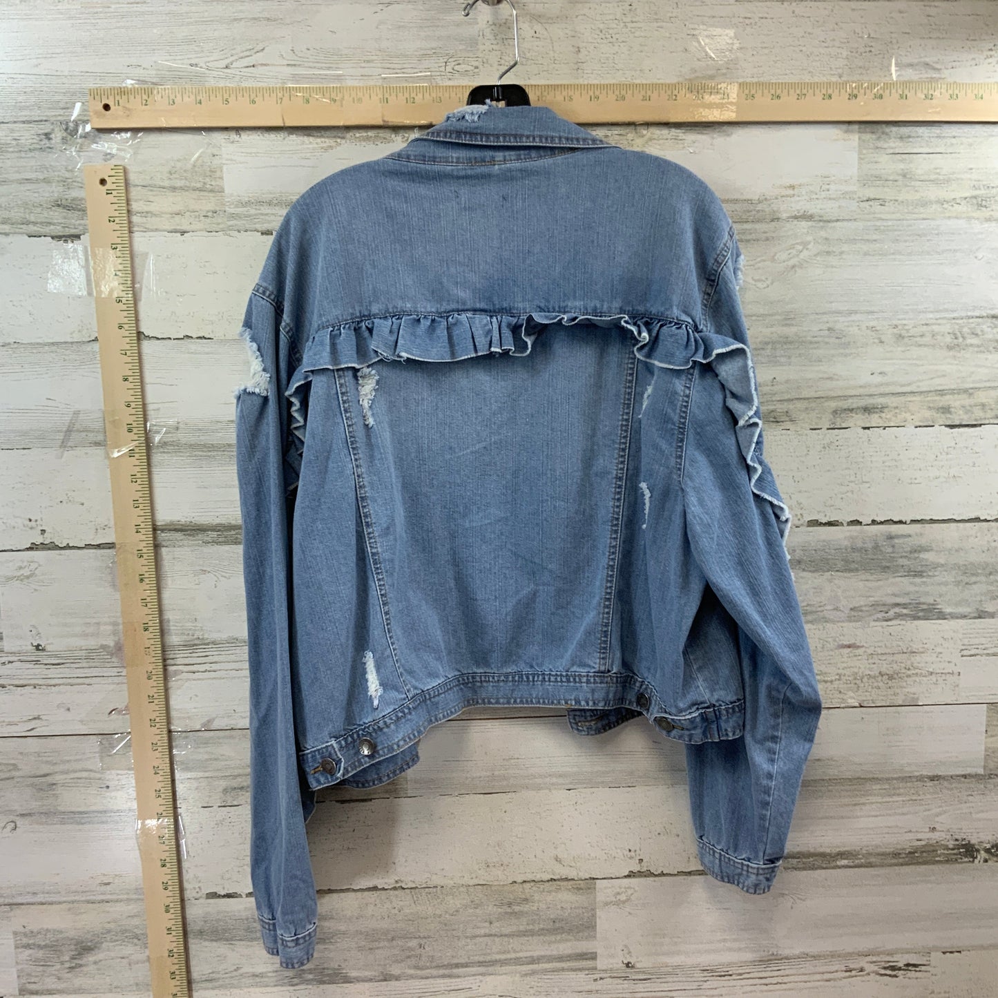 Blue Denim Jacket Denim ELLIOTT & VINE, Size 2x